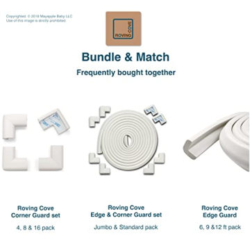 Roving Cove Baby Corner Protectors - Safe Foam Bumpers