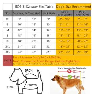 BOBIBI Dog Sweater for Christmas Cartoon Reindeer Pet Cat Winter Knitwear Warm Clothes Medium