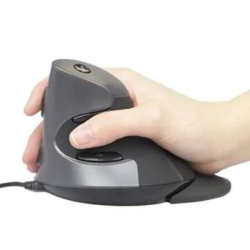 Ergonomic Wired Mouse with Removable Palm Rest and DPI
