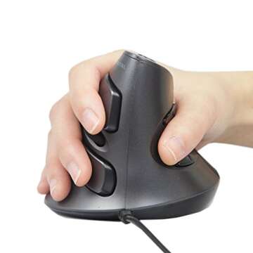 Ergonomic Wired Mouse with Removable Palm Rest and DPI