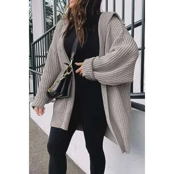 Trendy Cozy Chunky Knit Cardigan for Women