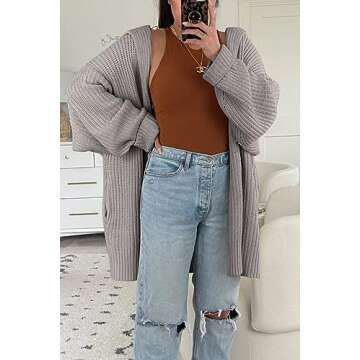 Trendy Cozy Chunky Knit Cardigan for Women