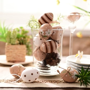 Valery Madelyn 12CT Shatterproof Easter Egg Set for Kids