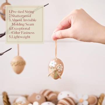 Valery Madelyn 12CT Shatterproof Easter Egg Set for Kids
