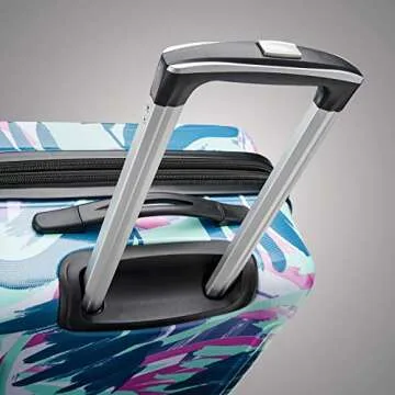 American Tourister Moonlight Hardside Expandable Luggage with Spinner Wheels, Palm Trees, Checked-Large 28-Inch