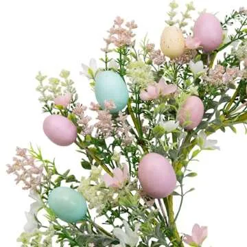 VGIA 18 Inch Easter Wreath - Vibrant Spring Decor