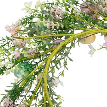 VGIA 18 Inch Easter Wreath - Vibrant Spring Decor
