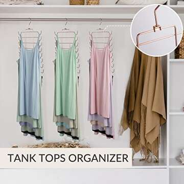 ZEDODIER Tank Top Hanger - Space Saving Closet Organizer