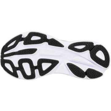 Hoka Women's Bondi 8 Sneaker, Black/White, 6.5