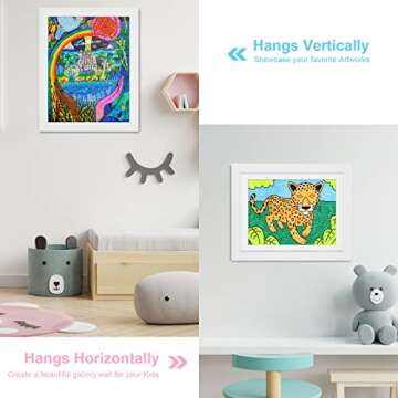 3 Pack Kids Art Frames - Changeable and High Capacity Artwork Display
