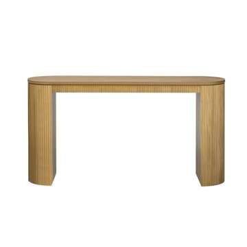 Merax Solid Wood Console Table, Sofa Table Narrow Entryway Table for Hallway, Couch, Living Room, Foyer, Easy Assembly, Natural
