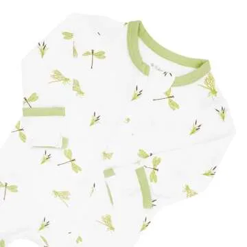 KYTE BABY Zippered Footie in Dragonfly, (0-3 Months, Dragonfly)