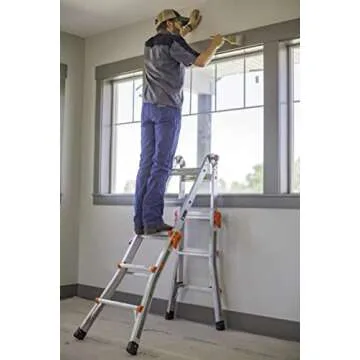 Little Giant Ladder Systems, Velocity, M13, 13 Ft, Multi-Position Ladder, Aluminum, Type 1A, 300 lbs Weight Rating, (15413-001)