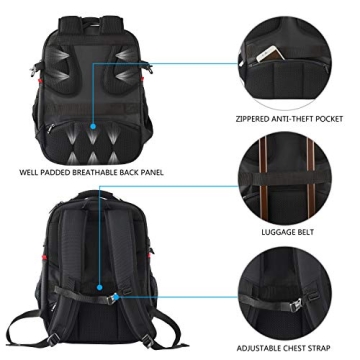 KROSER Laptop Backpack - Stylish & Durable Travel Bag