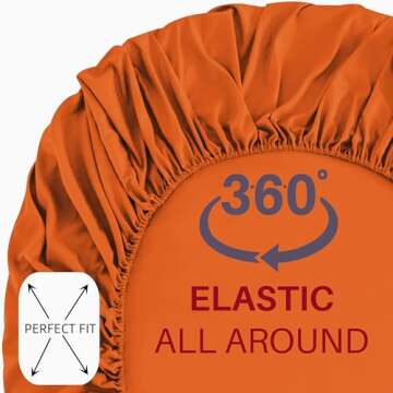 Mohap Bed Sheet Set 4 Pieces Double Brushed Microfiber 1800 - Breathable All Season Luxury Soft Bedding - Queen Persimmon