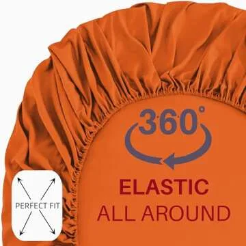 Mohap Bed Sheet Set 4 Pieces Double Brushed Microfiber 1800 - Breathable All Season Luxury Soft Bedding - Queen Persimmon