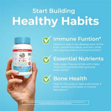 MaryRuth Organics Multivitamin (Strawberry) and Magnesium Calm Gummies (Hibiscus) for Kids | Clean Label Project Verified® | Vitamins for Overall Wellness and Sleep| Vegan, Non-GMO, Gluten Free