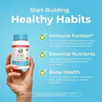 MaryRuth Organics Multivitamin (Strawberry) and Magnesium Calm Gummies (Hibiscus) for Kids | Clean Label Project Verified® | Vitamins for Overall Wellness and Sleep| Vegan, Non-GMO, Gluten Free