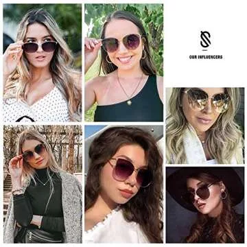 SOJOS Mirrored Flat Lens Fashion Sunglasses for Women in Silver Frame