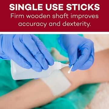 Dealmed Cotton-Tipped Wood Applicators – 200 Sterile and Versatile