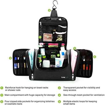 LAVIEVERT Toiletry Bag for Travel & Organization