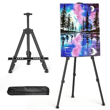 Easels for Painting Canvas - Aredy 66" Art Easel, Portable Metal Stand
