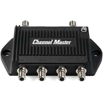 Channel Master TV Antenna Distribution Amplifier - CM-3424, 4 Outputs with Signal Boost