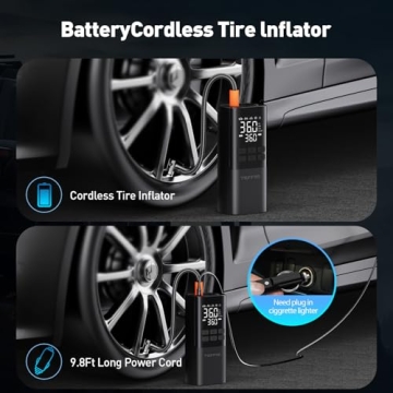 Portable Tire Inflator Air Compressor for All Vehicles