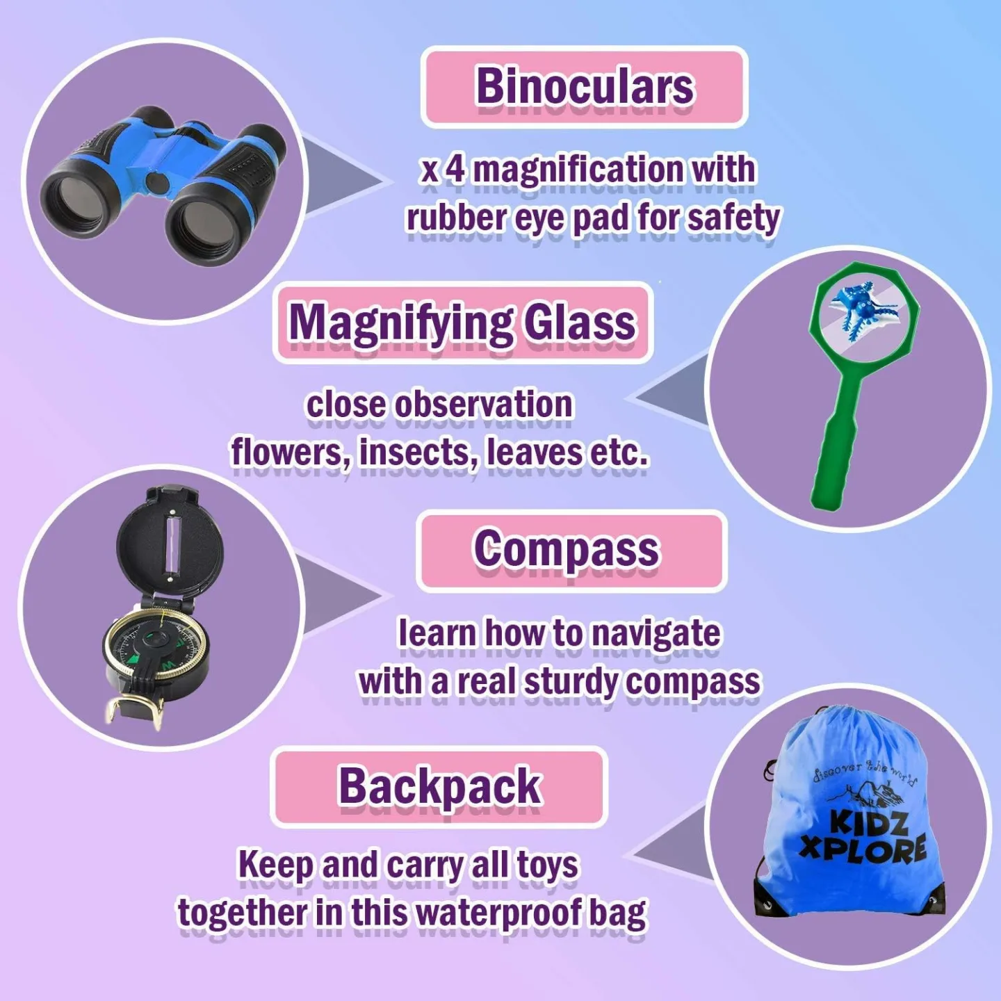 Kidz Xplore Outdoor Explorer Set for Kids