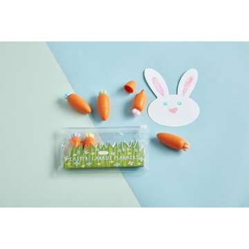 Mud Pie Easter Carrot Shaped Markers
