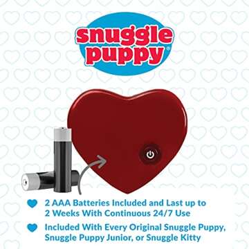 Original Snuggle Puppy Heartbeat Stuffed Toy for Dogs