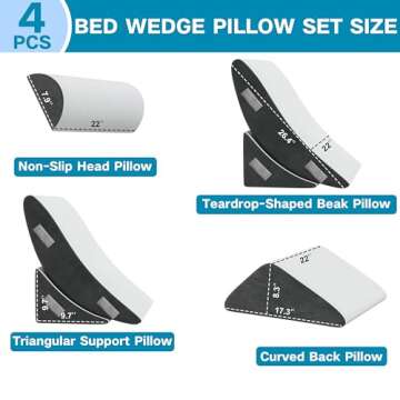 Ultimate Comfort with MOLPHIT Wedge Pillow Set