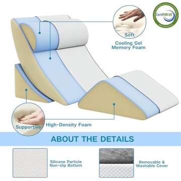 Ultimate Comfort with MOLPHIT Wedge Pillow Set