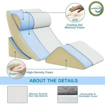 Ultimate Comfort with MOLPHIT Wedge Pillow Set