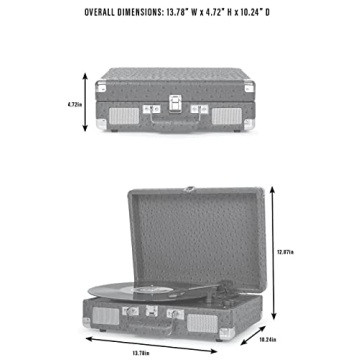 Crosley Cruiser Plus Vintage 3-Speed Bluetooth Turntable