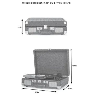 Crosley Cruiser Plus Vintage 3-Speed Bluetooth Turntable