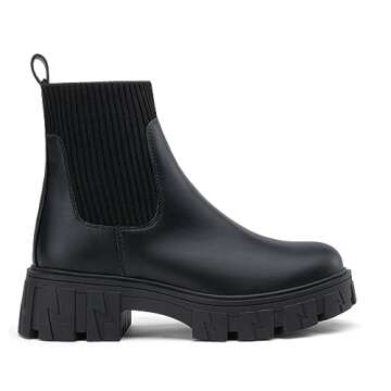 Stylish Jeossy Women's Chelsea Chunky Ankle Boots