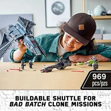 LEGO Star Wars The Bad Batch Attack Shuttle 75314 Awesome Toy Building Kit with 5 Minifigures; New 2...