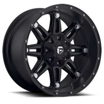 Fuel Offroad Wheels D531 20x10 Hostage Matte Black Rims - Ideal for Offroad Enthusiasts