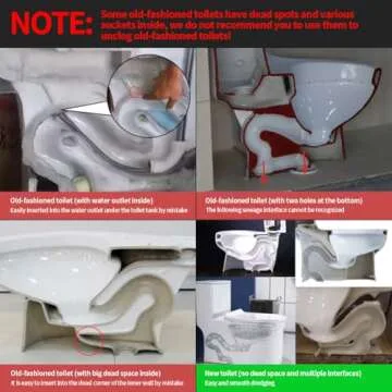 51 Inch Toilet Snake Drain Auger Cleaner Tool