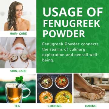 Jiva Organic Fenugreek Powder (Methi Powder) 7oz Bag - Non-GMO, Raw, Pure & Natural