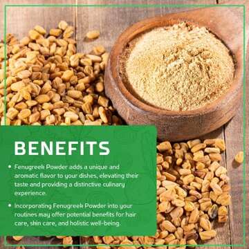 Jiva Organic Fenugreek Powder (Methi Powder) 7oz Bag - Non-GMO, Raw, Pure & Natural