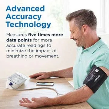 OMRON Gold Blood Pressure Monitor, Premium Upper Arm Cuff, Digital Bluetooth Blood Pressure Machine, Clinically Validated, FDA Cleared, FSA/HSA Eligible