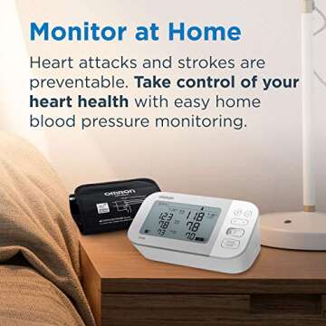 OMRON Gold Blood Pressure Monitor, Premium Upper Arm Cuff, Digital Bluetooth Blood Pressure Machine, Clinically Validated, FDA Cleared, FSA/HSA Eligible