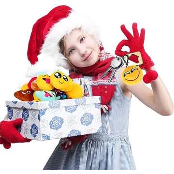 Dreampark Emoticon Keychains - Plush Key Chain Gifts for Kids