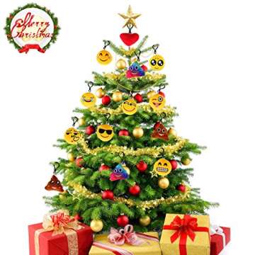 Dreampark Emoticon Keychains - Plush Key Chain Gifts for Kids