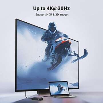 UGREEN HDMI Switch 3 in 1 Out 4K HDMI Splitter with Remote