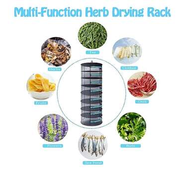 CASOLLY Herb Drying Rack - 2ft 8 Layer Mesh Dryer