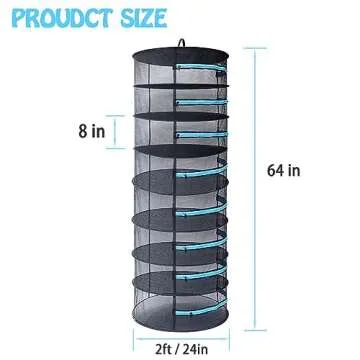 CASOLLY Herb Drying Rack - 2ft 8 Layer Mesh Dryer