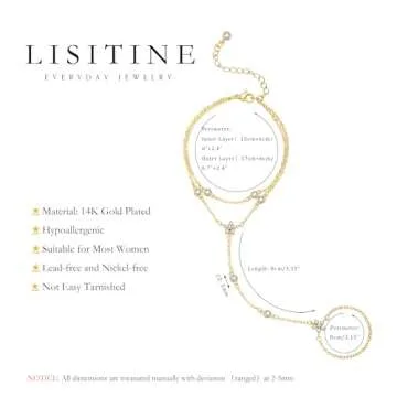 Listine 14K Gold Hand Chain Bracelet - Trendy Women's Jewelry